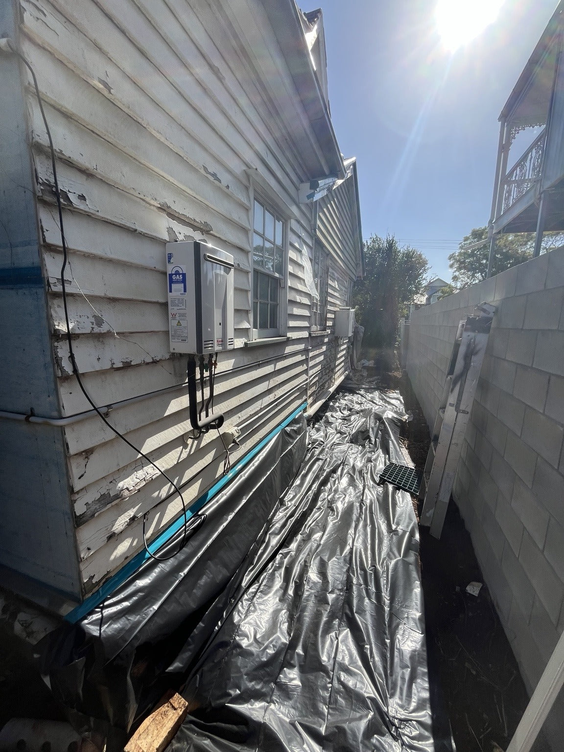The previous coating system is removed rather than covered over